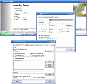 Home Ftp Server 1.6.5.104 一款簡單易用的免費FTP軟件