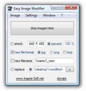 Easy Image Modifier 批次縮圖、格式轉換
