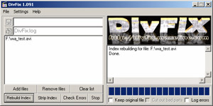 DivFix 1.10 AVI 視頻修復免安裝版